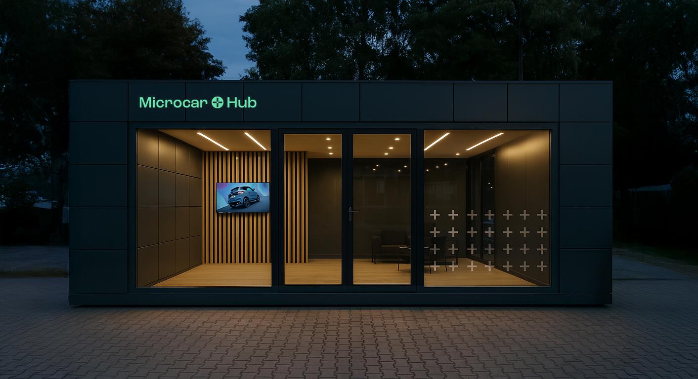 Showroom in der Microcar Clinic in Dortmund